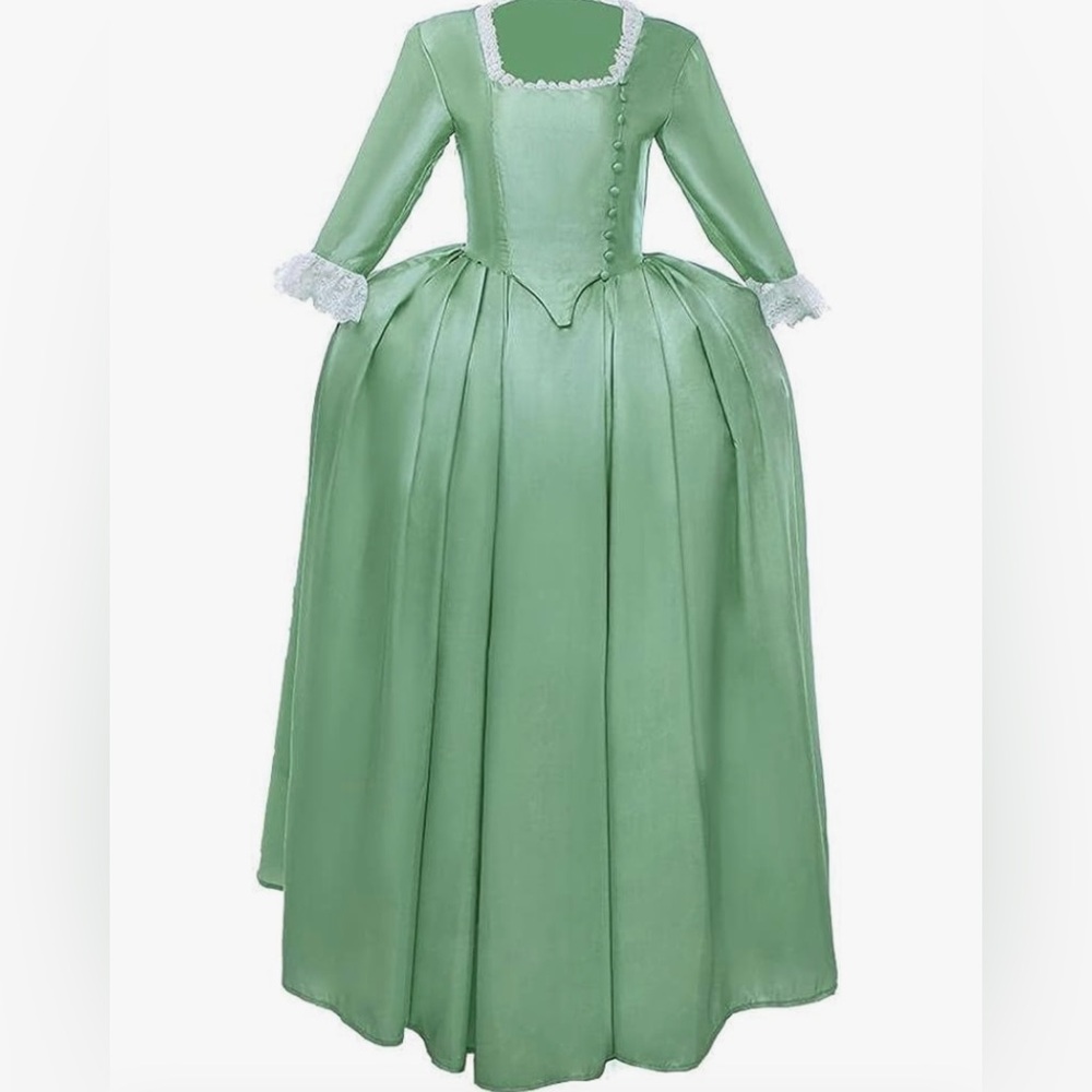 Dress woman Hamilton Colonial Dress Green costume